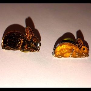🐰 Super Cute Set of 2 Rabbit Bunny Pins 🐰